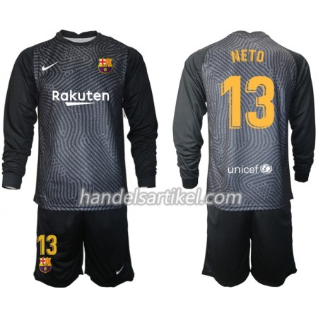 FC Barcelona Torwart Norberto Neto 13 Kinder Trikotsatz 2020/21 M004  Langarm (+ Kurze Hosen)